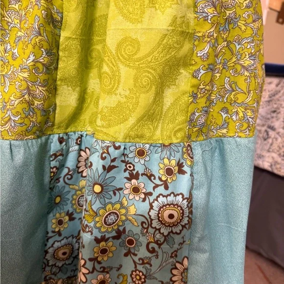 Patchwork Floral Maxi Skirt - Multicolor - Picture 13 of 13